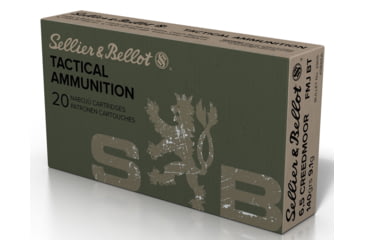 Sellier & Bellot SB65A Rifle 6.5 Creedmoor 140 Gr Full Metal Jacket Boat Tail (, 20, FMJBT