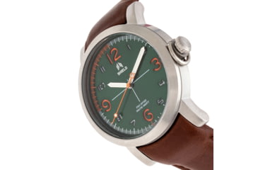 Image of Shield Berge Diver Watch - Mens, Green/Brown, One Size, SLDSH101-4