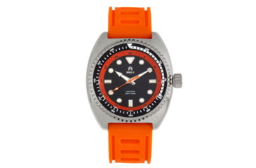 Image of Shield Dreyer Diver Strap Watch - Mens, Black/Orange, One Size, SLDSH107-3