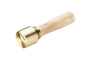Image of Shop Fox Turned-Polished Brass Head Mallet, Maple Handle, 12 oz. D2810
