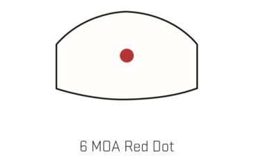 Image of SIG SAUER OPMOD Romeozero Reflex Red Dot Sight, 6 MOA, Black, SOR01605