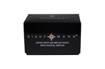 Image of Sightmark Ultra Shot 1x34mm 4 Pattern MOA Reticle QD Digital Switch Red Dot Sight, 3x AG5 Battery, Black, SM14000