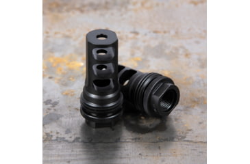 Image of SilencerCo Hybrid ASR Muzzle Brake, M18x1.5, .338 Caliber, Black, AC855