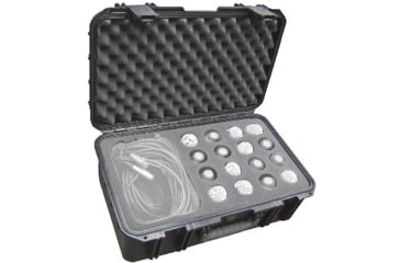 Image of SKB Cases Injection Molded Waterproof Sixteen Mic Case, Black, 3I-2011-MC16