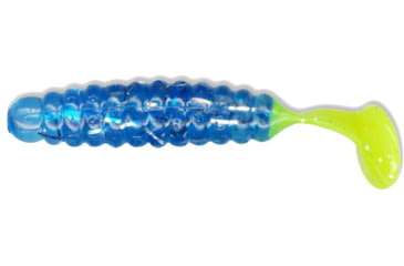 Image of Slider Crappie Panfish Grub, 18, 1.5in, Blue Ice/Chartreuse, CSGF6