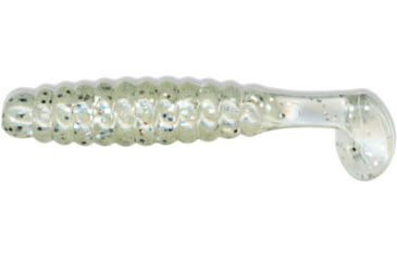 Image of Slider Crappie Panfish Grub, 18, 1.5in, Glow Glitter, CSGGLO