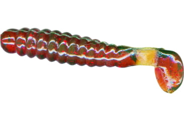 Image of Slider Crappie Panfish Grub, 18, 1.5in, Motor Oil Red Glitter, CSG13