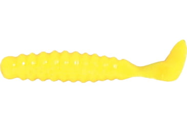 Image of Slider Crappie Panfish Grub, 18, 1.5in, Yellow, CSG14