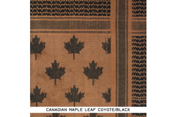 Image of SnugPak Camcon Shemagh, Canadian Maple Leaf, Coyote/Black, 61180