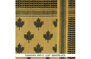 Image of SnugPak Camcon Shemagh, Canadian Maple Leaf, Sand/Black, 61150