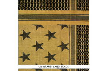 Image of SnugPak Camcon Shemagh, Usa Stars, Sand/Black, 61110