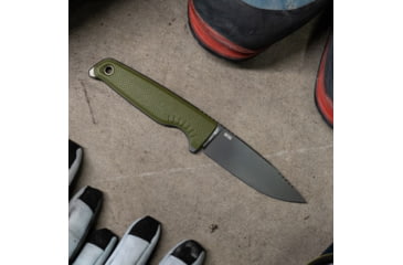 Image of SOG Specialty Knives &amp; Tools Altair FX Fixed Blade Knives, 3.7in, Straight Edge, CRYO KRUPP 4116 Steel, Clip Point, Green, GRN / TPU Handle, Black, SOG-17-79-03-57