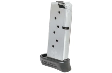 Image of Springfield Armory 911 Magazine, 9mm, 7 Rounds, Stainless Steel Finish w/ Pinky Extension, PG6907-7RD