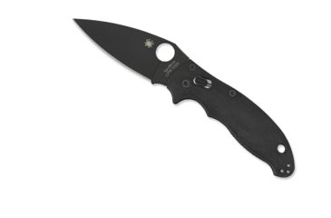 Image of Spyderco Manix2 Black G-10 Handle Black Blade FE Blade Fold Knife C101GPBBK2