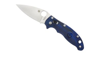 Image of Spyderco Manix2 Folding Knife, Translucent Blue FRCP Handle, BD-1 Fine Edge Blade C101PBL2