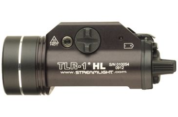 Image of Streamlight TLR-1 HL LED Rail-Mounted Tactical Flashlight, 800 Lumens w/Lithium Batteries, Black, 69260