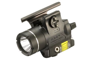Image of Streamlight TLR-4 Rail Mounted Laser Sight and Flashlight, CR2 Lithium, USP Full Only, Red, 170 Lumens,Black , 69242