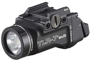 Image of Streamlight TLR-7 Sub Ultra-Compact LED Tactical Weapon Light, CR123A, White, 500 Lumens, Black, 69404