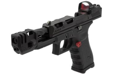 Image of Strike Industries G3 Mass Driver Barrel Compensator, Compact for Glock 19, Black, One Size, 708747548051