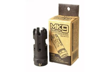 Image of Strike Industries Mini KingComp Muzzle Brake, 9mm, Black, 708747545586