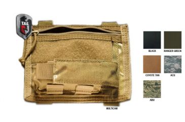 Image of Tactical Assault Gear MOLLE Admin Rampage Pouch, Coyote Tan, Zip Closure 812327