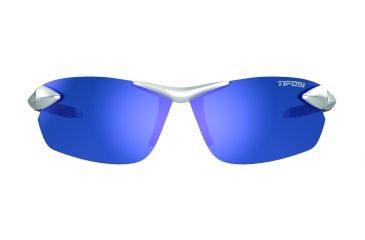 Image of Tifosi Optics Seek FC Sunglasses, Metallic Silver Frame, Smoke Blue Lenses, 190400677
