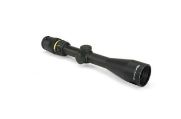 Image of Trijicon AccuPoint TR-20 3-9x40mm Rifle Scope, 1 in Tube, Second Focal Plane, Black, Amber BAC Triangle Post Reticle, MOA Adjustment, 200000