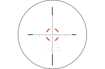 Image of Trijicon Credo 1-10x28mm First Focal Plane 34mm Tube Riflescope w/Red/Green MRAD Segmented Circle Enhanced, Matte Finish, Exposed Elevation Adjuster w/Return to Zero Feature, Black, 2900050