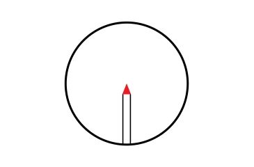 Trijicon Illuminated Red TR24R Triangle Post Reticle