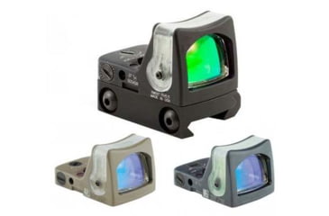 Image of Trijicon RMR Dual Illuminated 12.9 MOA Triangle Reflex Sight, Black, FDE, Sniper Gray