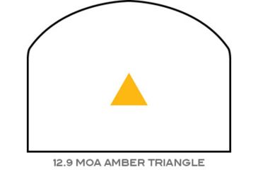Image of Trijicon RMR Dual Illuminated Reflex Sight, 12.9 MOA Amber Triangle-C, No Mount, FDE, 700258