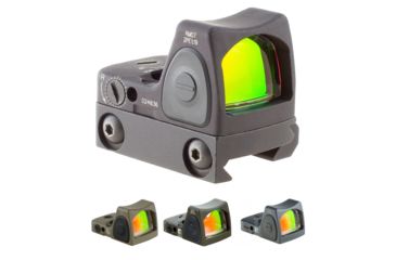 Trijicon RMR Type 2 Adjustable Red Dot Sight, 6.5 MOA Red Dot, No Mount, Black, RM07-C-700679