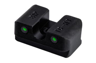TruGlo Brite Site Tritium Pro Beretta PX4 Storm Full Size Front/Rear Night Sight Set, Green Tritium 3-Dot Configuration Front, White Focus Lock Ring, Steel, Black, TG-TG231B1W