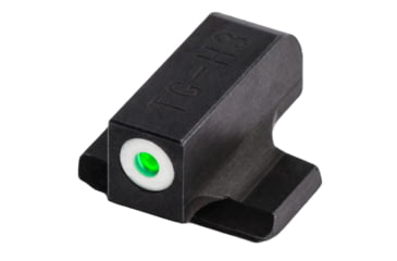 TruGlo Brite Site Tritium Pro Beretta PX4 Storm Full Size Front/Rear Night Sight Set, Green Tritium 3-Dot Configuration Front, White Focus Lock Ring, Steel, Black, TG-TG231B1W