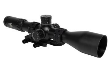 Image of U.S. Optics TS-20X Rifle Scope, 2.5-20x50mm, 34mm Tube, Digital Red FFP GENIIXR Reticle, Elevation and Windage 1/10 MIL Adjustments, Matte, Black, TS-20X GENIIXR