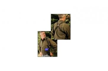 Image of Uncle Mike's Vertical Shoulder Holster, Black, Right Hand - 3-4in BBL Medium Autos