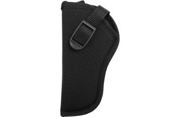 Image of Uncle Mikes Hip Holster, Black, Left, Large Dbl Action Revolvers - 81022
