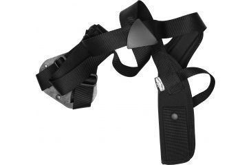 Image of Uncle Mike's Vertical Shoulder Holster, Black, Right Hand - 3.75-4.5in bbl Large Autos - 83151 