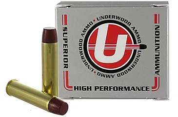 Underwood Ammo .460 S&W Magnum 360 Grain Coated Hard Cast Nickel Plated Brass Cased Pistol Ammunition, 20, HC
