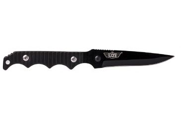 2-UZI Covert Stainless Steel Neck Knife, with Black Handle