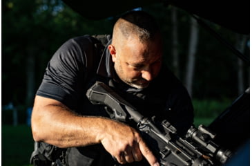 Image of Valiant Dynamics EvolvR Telescoping Combat Stock, Black, Commercial Buffer Tube, E111-00-C-BLK