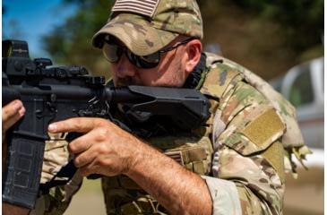 Image of Valiant Dynamics EvolvR Telescoping Combat Stock, Black, Commercial Buffer Tube, E111-00-C-BLK