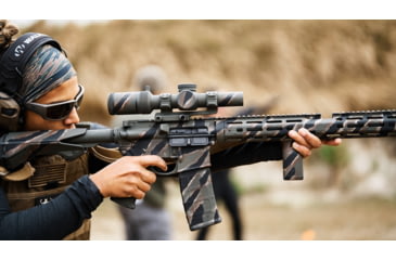 Image of Valiant Dynamics EvolvR Telescoping Combat Stock, Black, Commercial Buffer Tube, E111-00-C-BLK