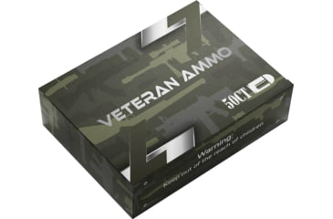Veteran Ammo 9mm 124 Grain Full Metal Jacket Brass Centerfire Pistol Ammunition