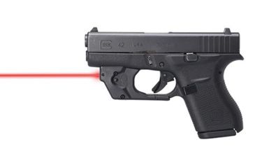 Image of Viridian Weapon Technologies Essential Red Laser Sight for Glock 42/43, Non ECR, Retail Box, Black, NSN N, 912-0014
