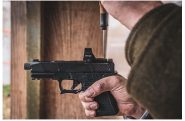 Image of Viridian Weapon Technologies RFX-35 1x22mm Micro Green Dot Sight, RMR Mounting Pattern, Black, Small, 981-0022