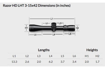 Image of Vortex Razor HD LHT 3-15x42mm Rifle Scope, 30mm Tube, Second Focal Plane, Black, Matte Anodized, Red HSR-5i MOA Reticle, MOA Adjustment, RZR-31501