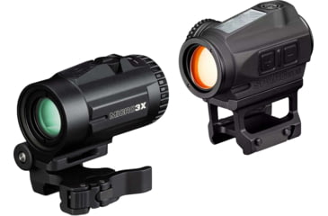 Image of Vortex SPARC Solar Red Dot Sight, 1 x31mm, 2 MOA Dot Reticle, Black w/Micro 3x Magnifier, SPC-404-KIT1
