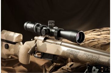 Image of Vortex Viper HS-T 4-16x44 mm Rifle Scope, 30 mm Tube, Second Focal Plane, Black, Hard Anodized, Non-Illuminated VMR-1 MOA Reticle, MOA Adjustment, VHS-4309