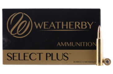Weatherby H22455SP Select Plus 224 Wthby Mag 55 Gr Spire Point (SP) 20 Bx/, 20, SP